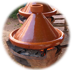 Round vignette of a tagine